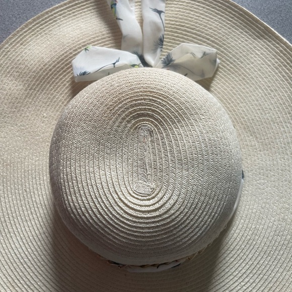 HBY Miami Paper Straw Floppy Scarf Hat O/S - Picture 11 of 16
